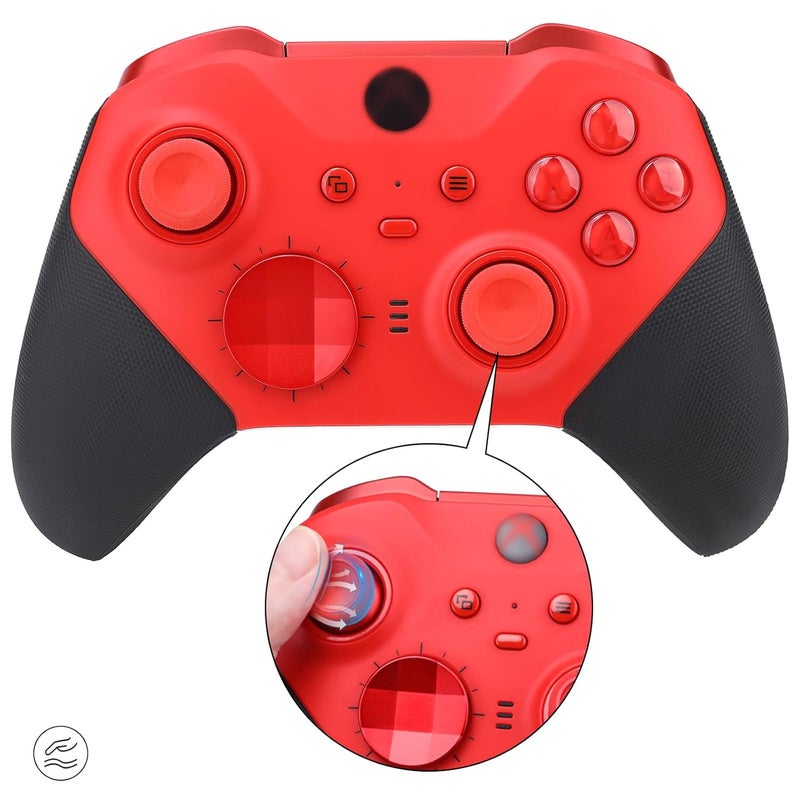 VANPARK Accessories for Xbox One Elite Series 2 Controller(Model 1797), Metal Thumbsticks Paddles Joysticks Replacement Parts Kits Compatible with Xbox Elite Wireless Controller Series 2 Core(Red) - Image 3